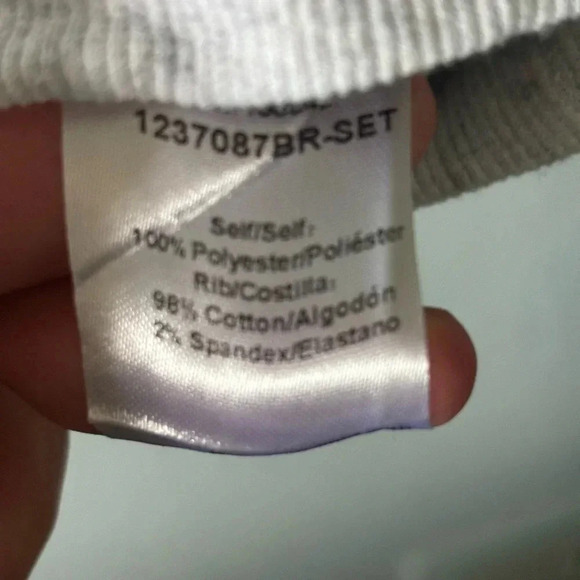 On Twelfth, sleeveless, appliqué, lace detail, grey, tank, size large - Picture 5 of 9